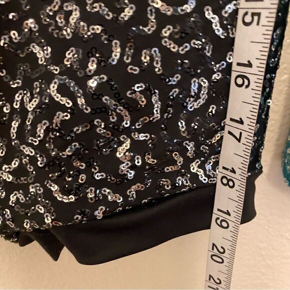 WEISSMAN Dance Costume aqua blue teal ombre Lost It To Trying 12731 Child MC - Picture 5 of 10